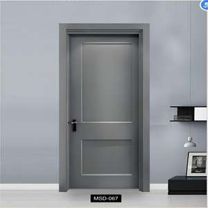 Porte en bois composite intérieure insonorisée, écologique, résistante à la déformation, en chêne, nettoyable, élégante et résidentielle - Product Image 6