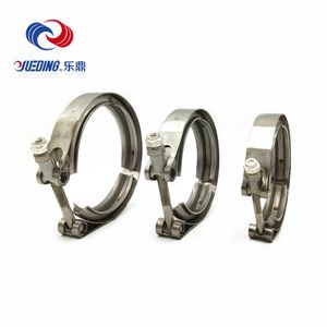 Penjepit pipa knalpot, pelepasan cepat 2.5 "3" dengan penjepit baut T flensa pria dan wanita, pita baja tahan karat & baut - Product Image 2