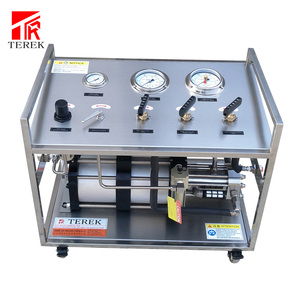 Pompe à gaz à <span class=keywords><strong>double</strong></span> action à haute pression Terek, à commande pneumatique, avec cadre en acier inoxydable et valve à aiguille haute pression 0,4 % FS - Product Image 4