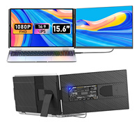 OEM P5 15.6 pouces FHD 1920X1080P IPS moniteur d'extension portable à double écran 13-17.3 "ordinateur portable USB LCD lumière colorée de jeu