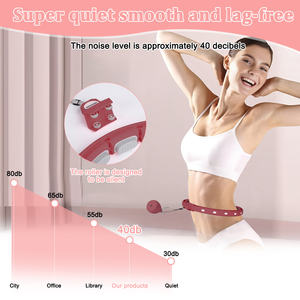 18 Knot Ağırlıklı Akrilik Egzersiz Çemberi 360 Derece Dönüş Büyük Beden Akıllı Bel Egzersiz Halkası Yetişkinler İçin Kilo Verme - Product Image 3