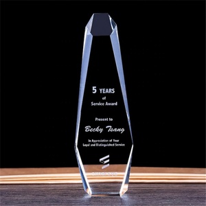 Trophée en cristal personnalisé avec logo en forme de globe, de goutte d'eau ou de balle d'aigle, neuf, populaire, vente en gros - Product Image 1