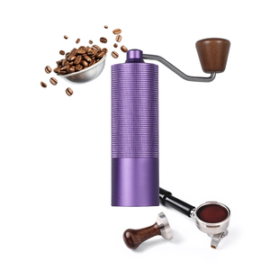 Moulin à café manuel portable en acier inoxydable à <span class=keywords><strong>prix</strong></span> d'usine avec meule de 44 mm à 7 étoiles pour usage domestique, expresso et <span class=keywords><strong>moka</strong></span> - Product Image 1