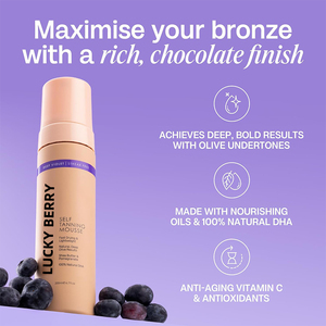 OEM ODM Mousse autobronzante organique Hydratant bronzage foncé Accélérateur sans soleil désintéressé avec formule huile d'olive violette profonde pour le corps - Product Image 3