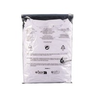Sac refermable en PE givré avec fermeture éclair, fabriqué à partir de matériaux recyclés pour l'emballage de chaussures et de vêtements