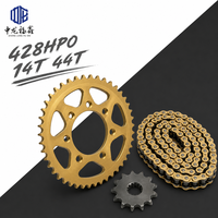 Kit de pignons de chaîne 428HPO 14T 44T pour moto tout-terrain Yamaha KTM Honda Dual Sport, jeu de transmission scellé avec joint torique