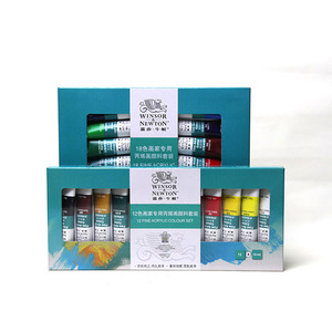 <span class=keywords><strong>Winsor</strong></span> & <span class=keywords><strong>Newton</strong></span> Pintura de Color Acrílico 12 18 24 36 Colores 10ml Tubo Acrílico Fino Juego de Colores para Pintar Dibujo - Product Image 5