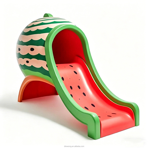 CA012 Casita de Juegos Infantil con Forma de Fruta, Tobogán, Red de Escalada, Balancín, Equipo de Diversión para Niños en Interiores - Product Image 5