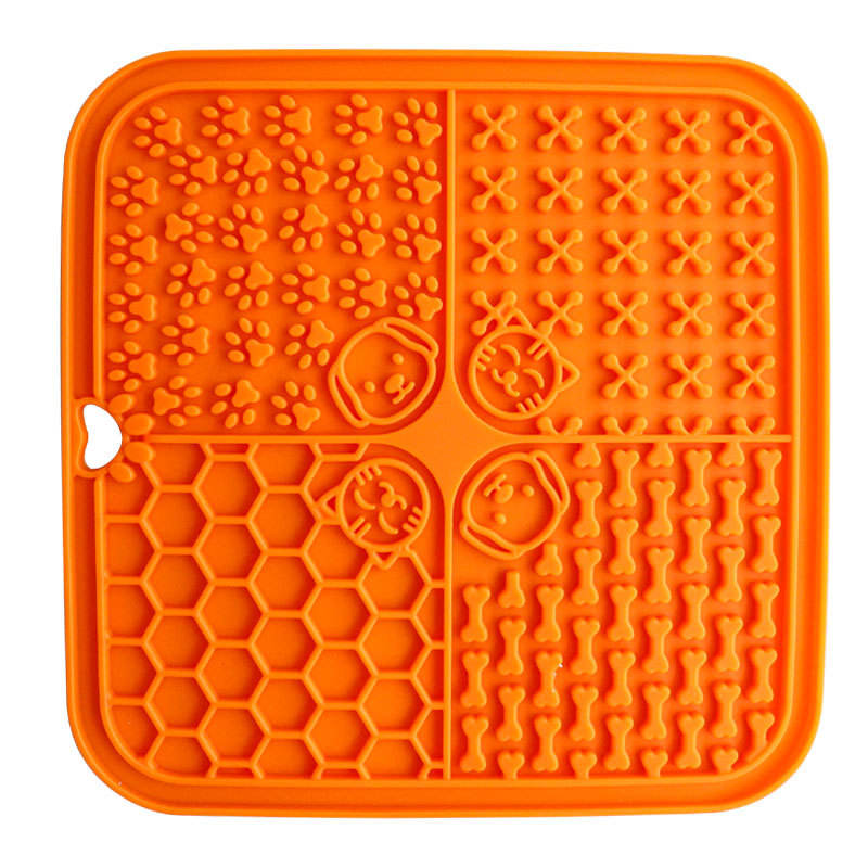 Tapis Slow Food 4 Compartiments Orange
