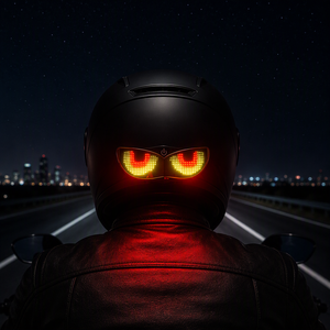Lumière de <span class=keywords><strong>casque</strong></span> LED intelligente, contrôle par application, affichage sur écran, clignotant, avertissement de freinage, rechargeable par USB, étanche, <span class=keywords><strong>feu</strong></span> arrière de sécurité pour le cyclisme - Product Image 2