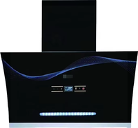 Hotte aspirante de cuisine à boîtier en cuivre auto-nettoyant, appareil électroménager, fonction latérale, installation en cheminée, évacuation de la fumée, hotte aspirante