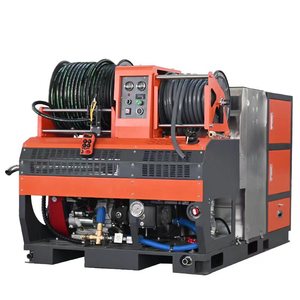 Tanque de agua de acero inoxidable de 500 litros con control remoto multifuncional, máquina de limpieza de tuberías de longitud de dragado de 100 metros - Product Image 1