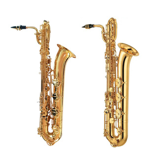 Vente directe d'usine, <span class=keywords><strong>saxophone</strong></span> <span class=keywords><strong>baryton</strong></span> professionnel de haute qualité, durable, en laque dorée, tonalité Eb - Product Image 1
