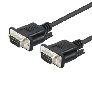 Vente en gros 1.5 mètres de câble d'extension D-sub DB9 RS232 série 9 broches mâle à mâle pour modem d'ordinateur d'imprimante