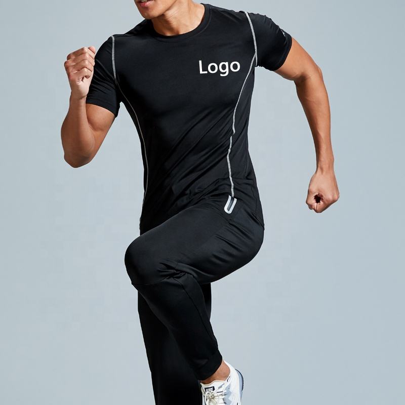 Pcs Men's Tracksuit Gym Fitness Badminton Sports Suit Clothes Running  Jogging Sport Wear Exercise Workout Set Sportswear