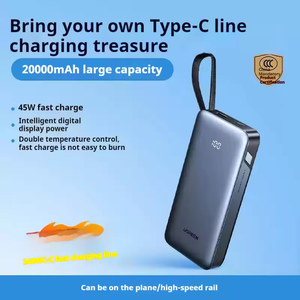 พาวเวอร์แบงค์ 45W 20000mAh ชาร์จเร็วสองทิศทาง ใช้ได้บนเครื่องบิน พกพาสะดวกสำหรับโทรศัพท์มือถือ PB536/55988 กำลังไฟ 100w - Product Image 6