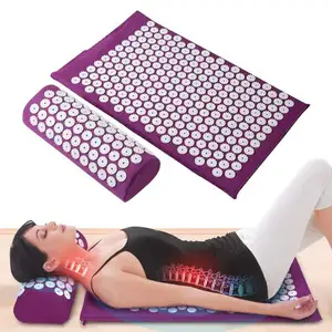 Nackens ch merzen lindern Akupressur matte und Kissen Set Akupunktur Massage Shakti Mat