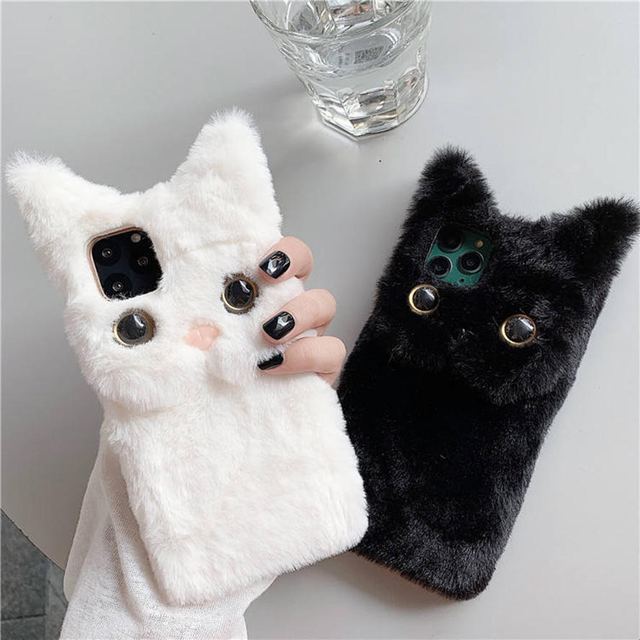 2025 New 3D Cartoon Cute Cat Ears Silicone Phone Case Phone Cover for iPhone 15 Pro Max 16 17 for Daily Protection Decorative