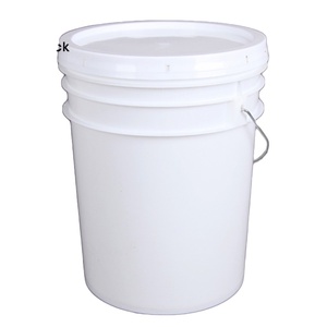 Logo personnalisé Seau de rangement ménager rond en plastique de 5 gallons avec poignée en PP de qualité alimentaire pour le stockage des emballages alimentaires - Product Image 1