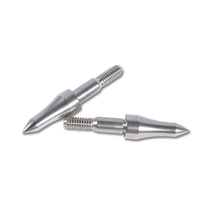 Tir à l'arc 75 100 125 150 200 250 300 Grain Insert Points en acier inoxydable chasse tir ID 8mm pointes de flèche pour arbres en carbone