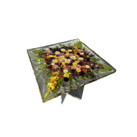 Designs personnalisables Table basse en résine époxy Dessus de table en résine époxy pour usage quotidien