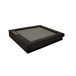 High Quality Recycled Materials Custom Rigid Gift <b>Boxes</b> Clear Window Magnetic Lid Embossing Custom Logo Transparent Packaging - Product Image 3