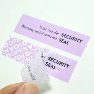 Anti-counterfeit Customized Warranty Void If Seal Broken Stickers Warranty Void If Removed Warranty Silver Void Stickers
