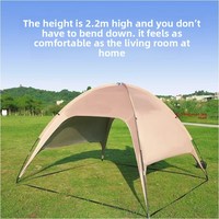 Grand dôme étanche à l'eau tente à baldaquin ensemble complet équipement de cour extérieure Portable Camping pique-nique Protection solaire
