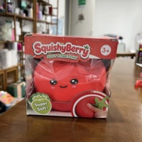 Jouet Squishy Géant Fraise de 15 cm, Extensible et Mignon, en TPR Souple, Jouet Sensoriel Anti-Stress pour Enfants et Adultes – Expédition depuis l'entrepôt américain
