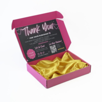 Ropa interior impresa biodegradable personalizada caja corrugada Lencería caja de correo para Sujetador bikini bragas encaje embalaje de lujo al por mayor