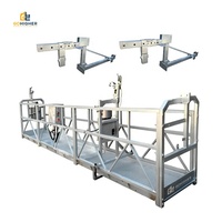 Plateforme de levage suspendue en câble d'acier ZLP400 ZLP630, nacelles motorisées, échafaudages suspendus pour la maintenance des façades de bâtiments