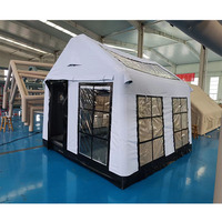Tente de camping familiale gonflable pour 3 à 8 personnes, résistante à l'eau et au vent, ouverture automatique rapide, 9 mètres carrés