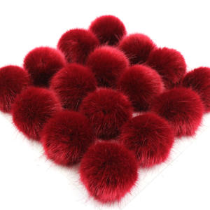 2024 vendita calda 7cm in finta pelliccia di visone pon pon di pelliccia <span class=keywords><strong>Pompon</strong></span> <span class=keywords><strong>Pompon</strong></span> con elastico per vestiti da te cappelli pantofole sandali scatole da imballaggio - Product Image 4