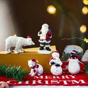 圣诞装饰高级圣诞玩具树脂儿童圣诞礼物家居装饰小雕像新圣诞礼物创意户外