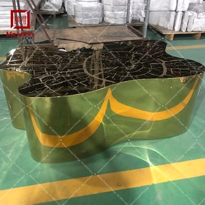 Hiện Đại Phòng Khách Bàn Trà Góc Cây Thân Cây Hình Vòng Hàng Năm Thép Không Gỉ Bàn Cà Phê - Product Image 3