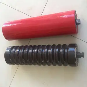 Factory Price Customized Belt Conveyor Rubber Coated Return Impact Roller
