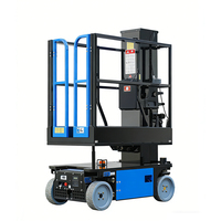 Plateforme de travail aérienne verticale électrique mini, certifiée CE, à mât vertical autopropulsée, à vendre