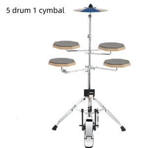 Batterie de percussions Jazz en gros, 5 fûts, 3 cymbales, 2 cymbales, avec pédale, marteau et pad de batterie silencieux, facile à jouer, prête à être expédiée - Product Image 3