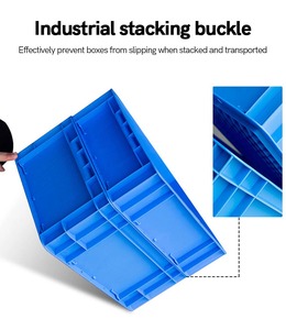 Caisses en plastique conformes aux normes européennes ODM avec couvercle, support pour couleurs et logos personnalisés - Product Image 3