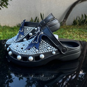 New Summer <b>Clogs</b> Women's Soft Cloud Feeling Lightweight Rhinestone Slippers Breathable Sandals Cross-Border Home Slippers - Product Image 4