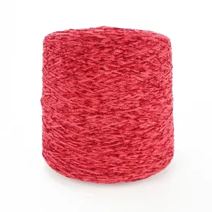 Bán Buôn Jumbo Chunky Polyester Chenille Sợi Cho Dệt Kim Mịn Trong Kho Mềm Twist Bé Bee Chenille Sợi Mạnh Mẽ Nhuộm 5Kg