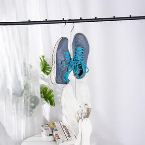 Séchoir à chaussures en acier inoxydable, design aérodynamique, crochets de suspension pour fenêtres et balcons, outil de séchage multifonctionnel - Product Image 1