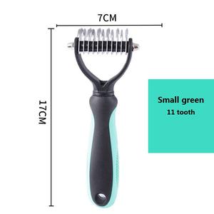 Strumento di demattazione per animali domestici pettine sicuro per peli di cane e peli di gatto strumento di rimozione di Deshedding per animali domestici - Product Image 4