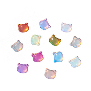 Strass en verre cristal tête de chat 8mm à dos plat irisé pour nail art et accessoires de bijouterie DIY - Product Image 5