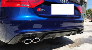 Per Audi <span class=keywords><strong>A5</strong></span> Sline berlina Coupe S5 2012-2016 paraurti posteriore in fibra di carbonio Kit corpo labbro stile orginale - Product Image 5