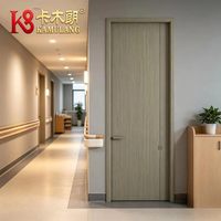 Portes intérieures modernes en bois composite massif, isolation acoustique, construction durable, école, salle à manger, chambre, hôtel, appartement, villa