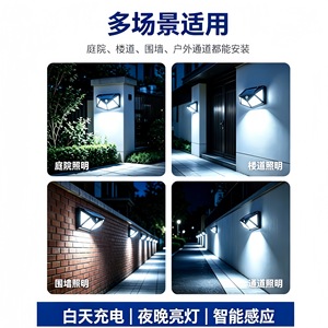 Lámpara Solar de Pared SD-5640 con 100 LED y Sensor de Movimiento para Exteriores - Product Image 2