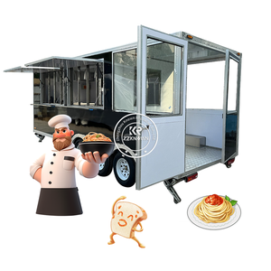 Meilleur prix 2025 pour camionnette à café, chariot à hot-dogs, vélo de vente ambulante, caravane, cuisine mobile, remorque alimentaire - Product Image 2