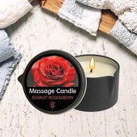 Diffuseur d'huiles essentielles sans eau écologique tendance 2026 de 2 oz, en boîte métallique Gardenia, pour massage, Saint-Valentin, avec emballage de présentation