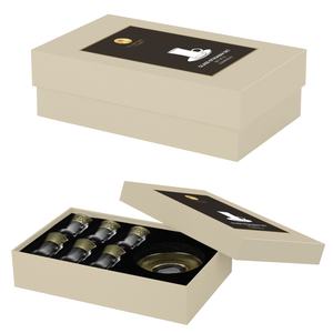 Juego de Tazas de Café y Té Estilo Árabe con Borde Enrollado, Diseño de Hoja Grabado con Láser, Personalizable, 6 Piezas con Empaque - Product Image 4